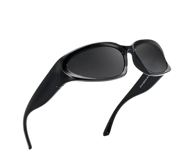 Hairum combo of 2 and pack of 3 Futuristic Series Wraparound Y2K Sunglasses For Men & Women | UV Protected | Full Rim Trending & Stylish Shades | Free Size - Image 5