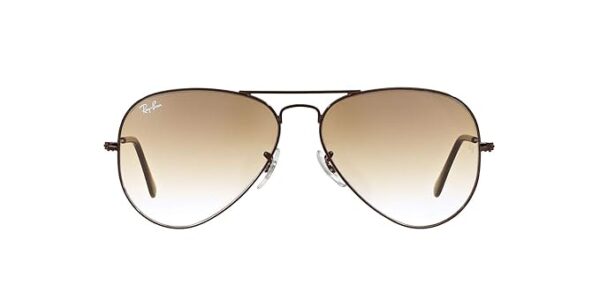 Ray-Ban Men Gradient Brown Lens Pilot Sunglasses - Image 6