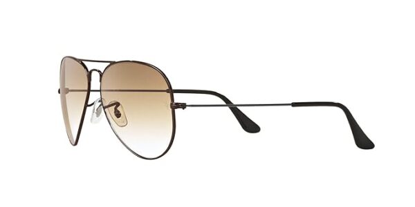 Ray-Ban Men Gradient Brown Lens Pilot Sunglasses