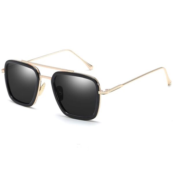 ELEGANTE Metal Body Rectangular inspired from Tony Stark Sunglasses, infinity War Iron Man Sunglasses for Men & Boys - Image 3