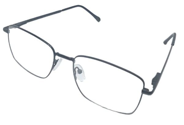 Metal frame with spring. free blue filter lens ,UV protection, anti glare,lightweight frame, ergonomic design, sleek silver finish, unisex design - Image 5