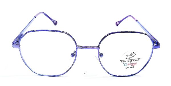 Discount Optical Plus purple tr full rim round blue cut computer glass for men and women - Image 5