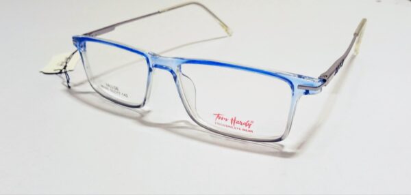 discount Optical Plus  Tom heardy blue full rim rectangular eye glasses