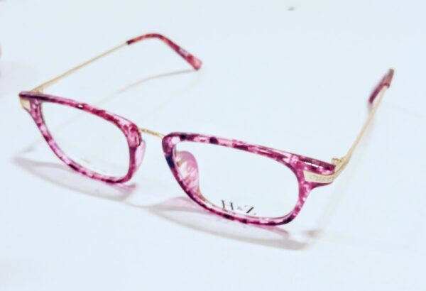 discount Optical Plus H&Z pink full rim rectangular eye glasses - Image 2