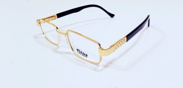 discount Optical Plus Titus golden rim rectangular eye wear - Image 4