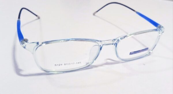discount Optical Plus Meites banwe blue full rim rectangular eye glasses - Image 4