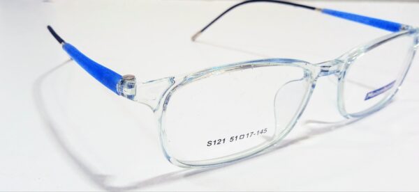 discount Optical Plus Meites banwe blue full rim rectangular eye glasses - Image 2