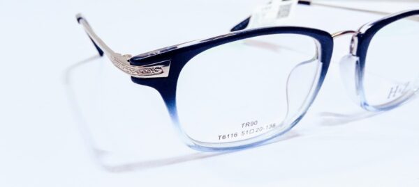 Discount Optical Plus H&Z Black fullrim rectangular eye glasses - Image 5