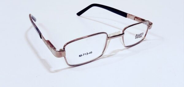 discount Optical Plus Raabta eye wear  silver black full rim rectangular eye glasses - Image 3