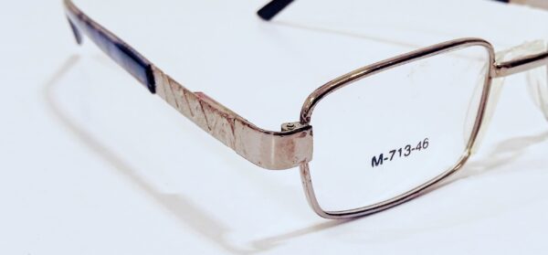 discount Optical Plus Raabta eye wear  silver black full rim rectangular eye glasses - Image 4