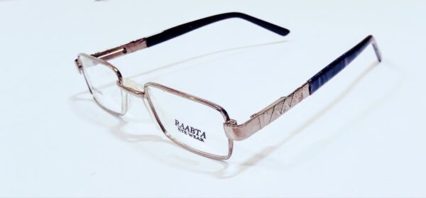 discount Optical Plus Raabta eye wear  silver black full rim rectangular eye glasses - Image 6