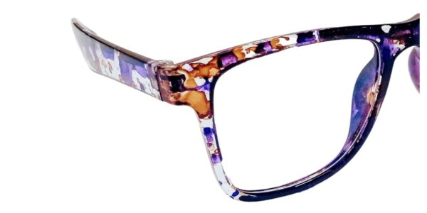 discount Optical Plus eye wear purple & brown fullrim round frame - Image 4