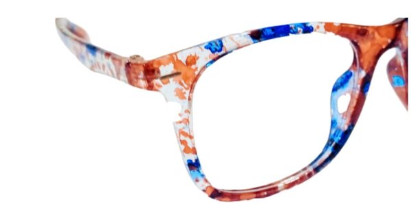 discount Optical Plus eye wear blue & red  fullrim round frame - Image 3