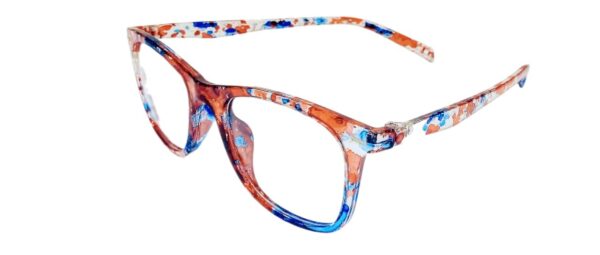 discount Optical Plus eye wear blue & red  fullrim round frame - Image 4