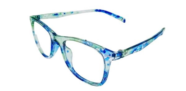 discount Optical Plus eye wear blue & green fullrim round frame - Image 6