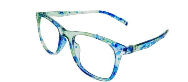 discount Optical Plus eye wear blue & green fullrim round frame - Image 4
