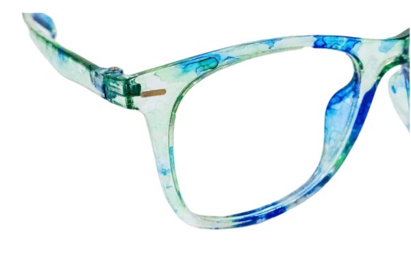 discount Optical Plus eye wear blue & green fullrim round frame - Image 3