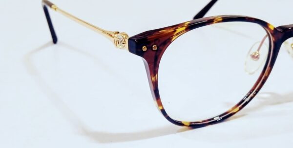 Discount Optical Plus eye wear brown & yellow fullrim round frame - Image 2