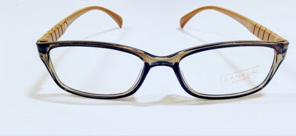 Discount Optical Plus eye wear brown fullrim rectangular frame