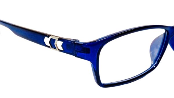DISCOUNT OPTICAL PLUS Blue rectangular glasses - Image 5