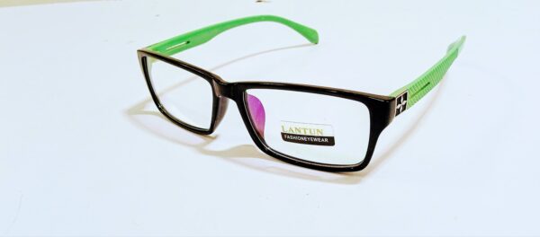 Discount Optical Plus eye wear black & green fullrim rectangular frame - Image 3
