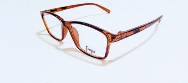Discount Optical Plus eye wear brown fullrim rectangular frame - Image 4