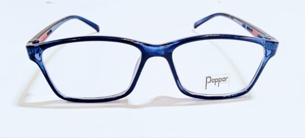 Discount Optical Plus eye wear  navy blues  fullrim rectangular frame