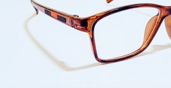 Discount Optical Plus eye wear brown fullrim rectangular frame - Image 2