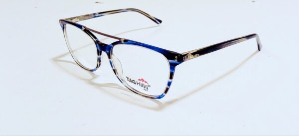 Discount Optical Plus blue wayfarer rimmed eye glasses - Image 3