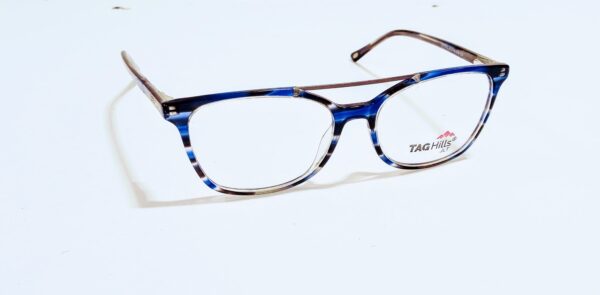 Discount Optical Plus blue wayfarer rimmed eye glasses - Image 4