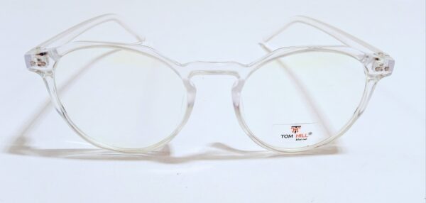 Discount Optical Plus White & clear fullrim rectangular frame