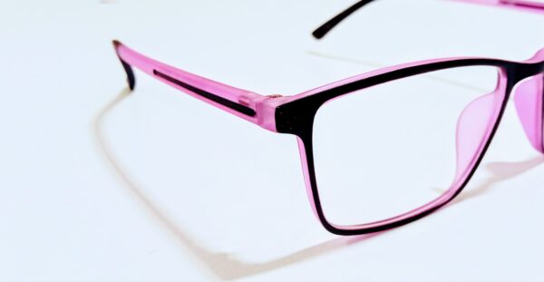 Discount Optical Plus Pink and black fullrim rectangular eye wear - Image 2
