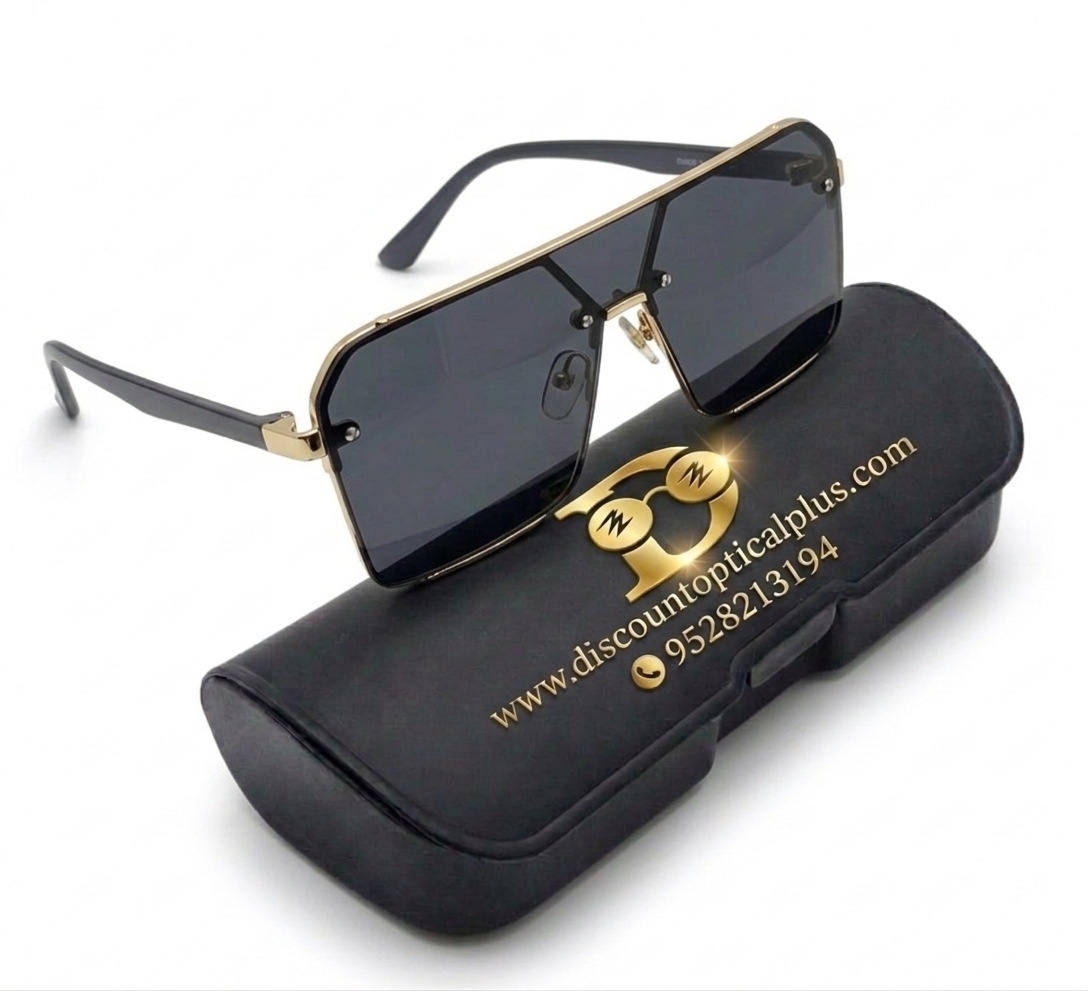 Retro Square Flat Top Oversized Men's Sunglasses