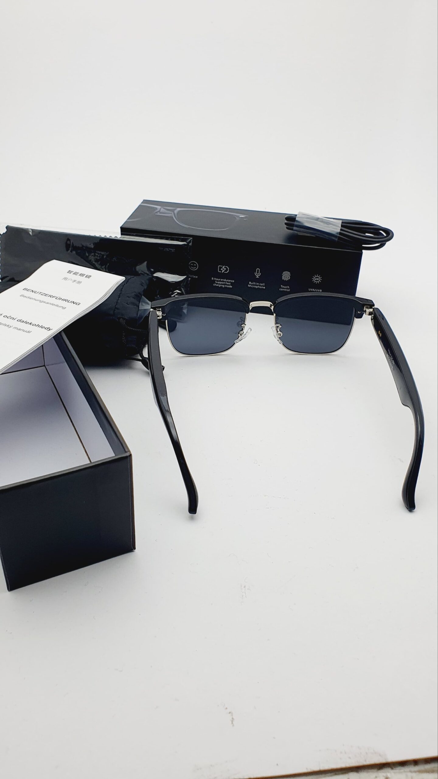 Smart Bluetooth Audio Sunglasses - Open-Ear Wireless Music & Calling Eyewear with UVA/UVB Protection - Image 7