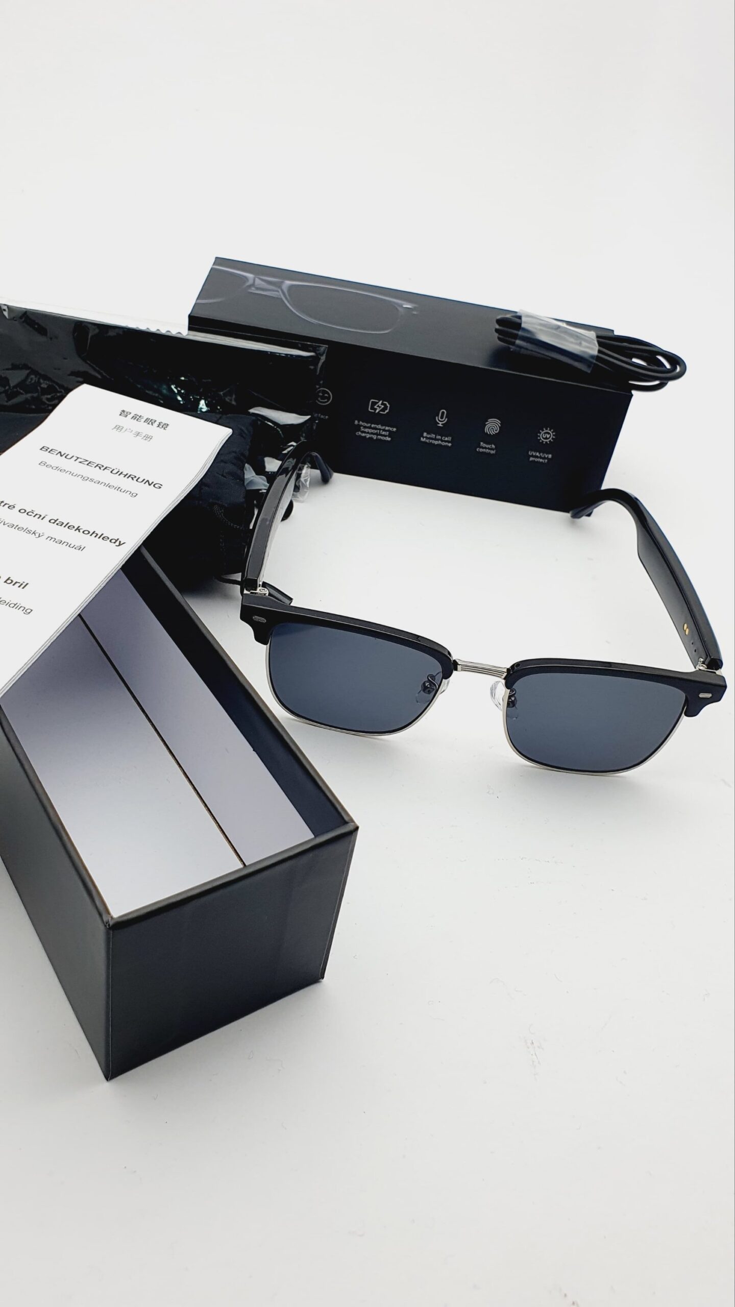 Smart Bluetooth Audio Sunglasses - Open-Ear Wireless Music & Calling Eyewear with UVA/UVB Protection - Image 11