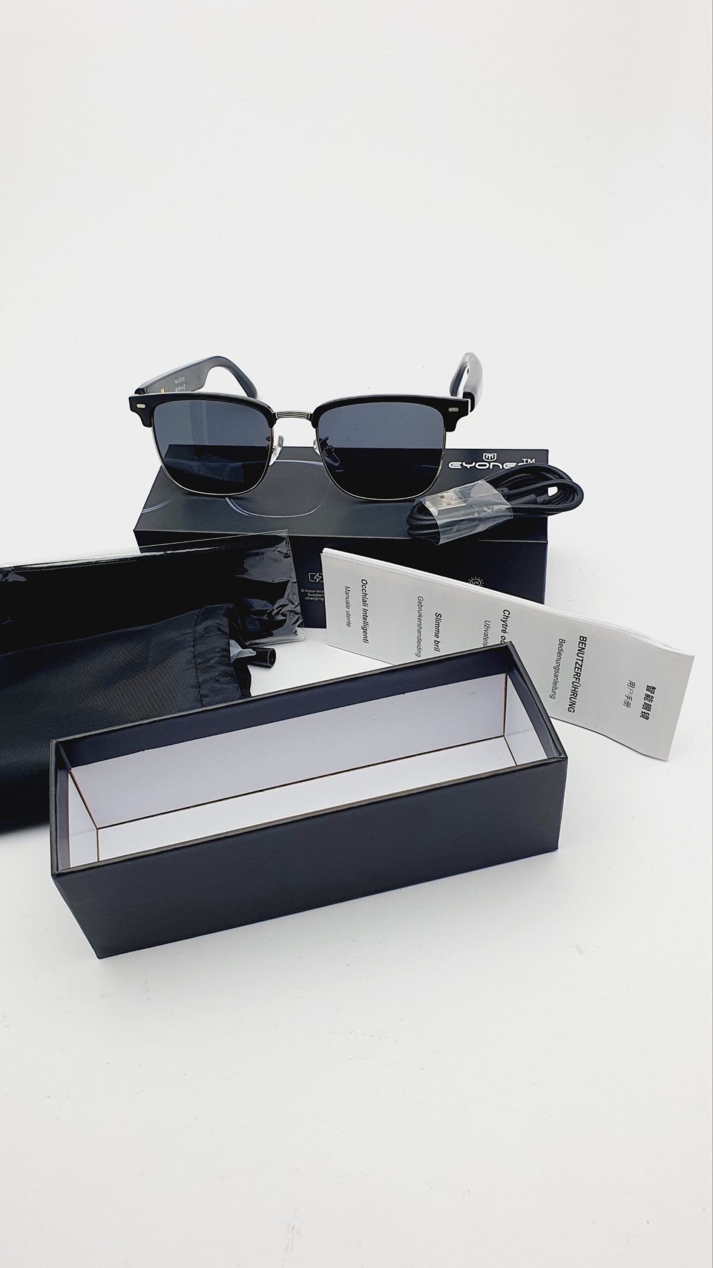 Smart Bluetooth Audio Sunglasses - Open-Ear Wireless Music & Calling Eyewear with UVA/UVB Protection - Image 10