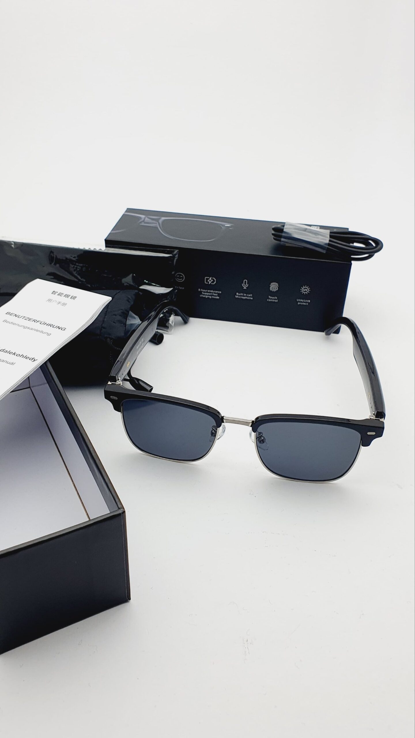 Smart Bluetooth Audio Sunglasses - Open-Ear Wireless Music & Calling Eyewear with UVA/UVB Protection - Image 6