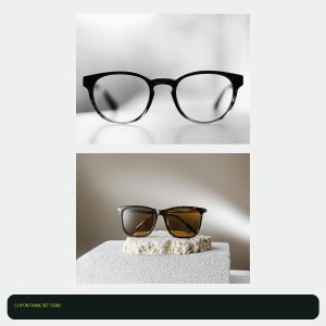 Clip On Transparent Frame + Blue Magnetic Lens — Demo